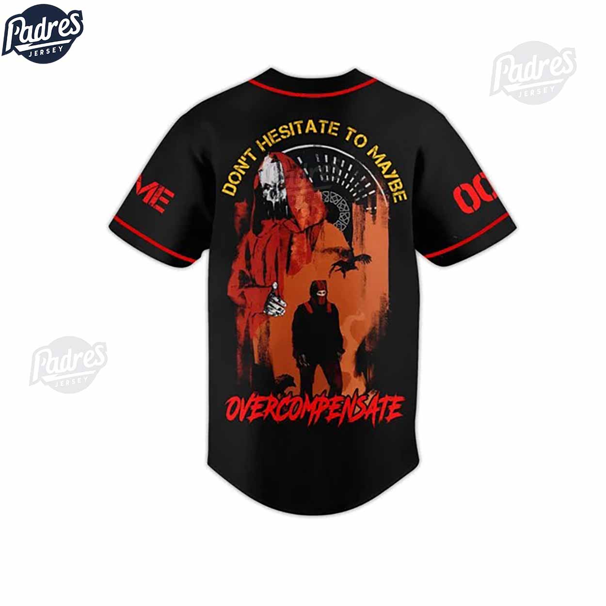Twenty One Pilots Overcompensate Custom Baseball Jersey - Padres Jersey Oasis: Elevate Your Baseball Style Game... (Image 3)