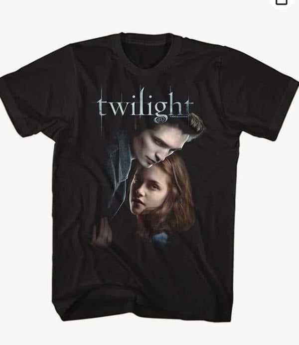 Twilight T Shirt Ed and Bella Adult Short Sleeve T Shirts Twilight Movies Graphic Tees