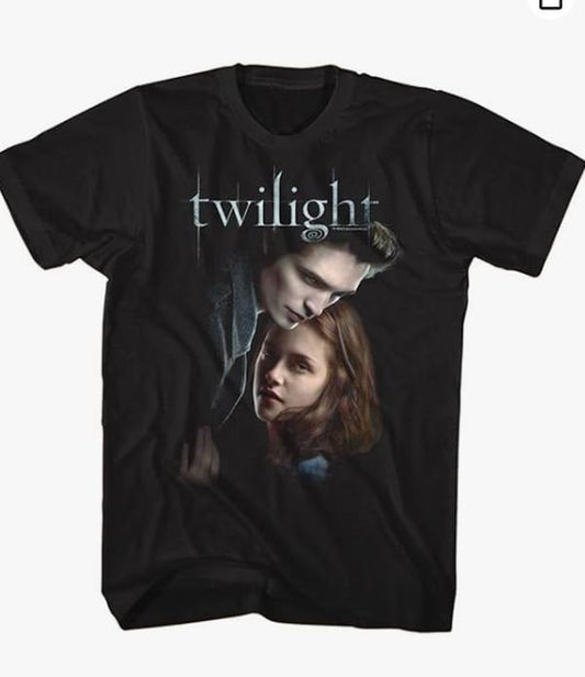Twilight T Shirt Ed and Bella Adult Short Sleeve T Shirts Twilight Movies Graphic Tees