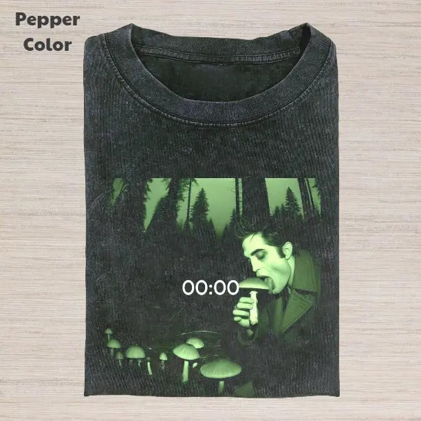 Twilight Vintage Graphic Tee, Edward Cullen Eat Mushrooms T-Shirt, Movies Tee, Unisex Meme Cringe Funny Dumb Shirt, Gift For Men Women, Menswear Womenswear Streetwear Cotton Comfort