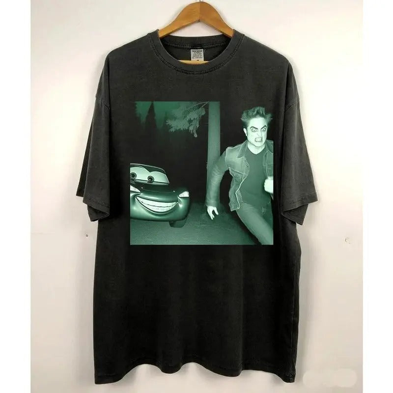 Twilight Vintage Tee, Edward Cullen Run T-Shirt, Meme Cringe Funny Dumb Shirts, Unisex Movie Shirt Menswear Womenswear Streetwear 6KQ