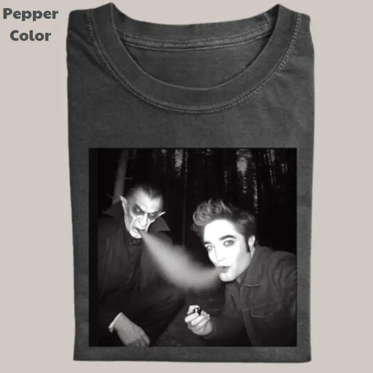Twilight Vintage Tee, Edward Dracula Smoking T-Shirt, Movie Graphic Tee, Unisex Meme Cringe Funny Dumb Shirts, Menswear Womenswear Streetwear