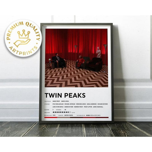 Twin Peaks - David Lynch - Movie Poster - Giclée fine art -   Analyze listing