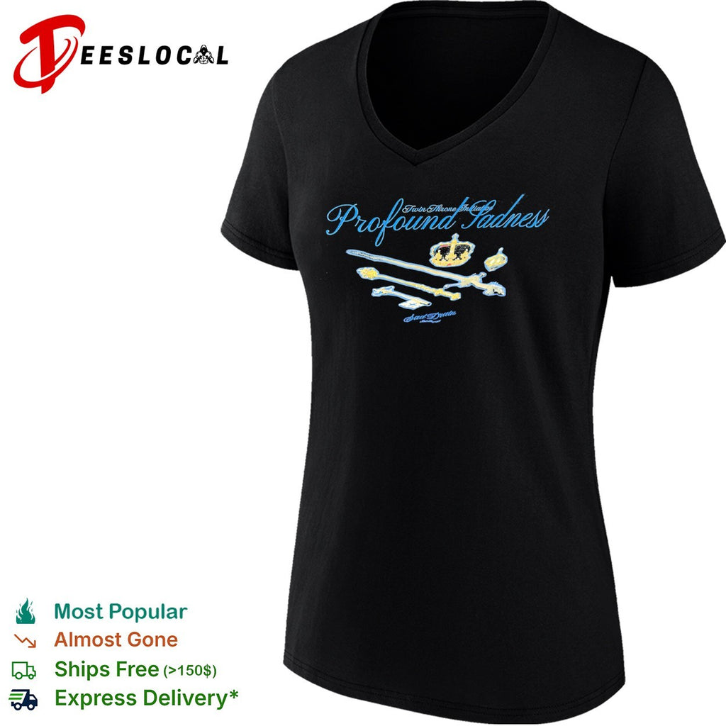 Twin throne initiative profound sadness royal crown sword shirt
