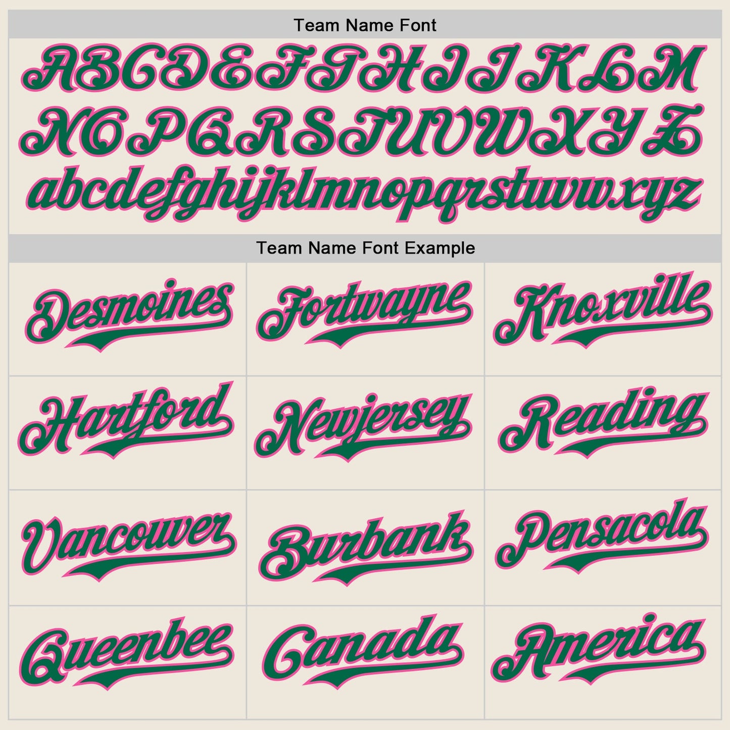 Custom Cream Kelly Green Pinstripe Pink Authentic Two Tone Baseball Jersey