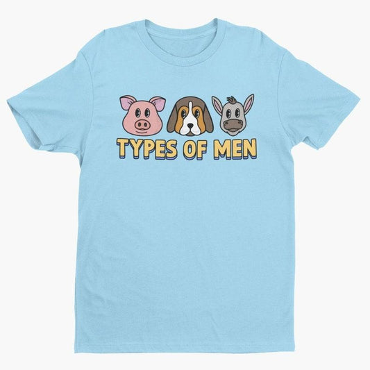 Types Of Men, Funny Women's Graphic Tee, Funny Shirt, Meme Shirt, Cute Graphic Tee, Retro Cartoon, Funny Animal Shirt,...