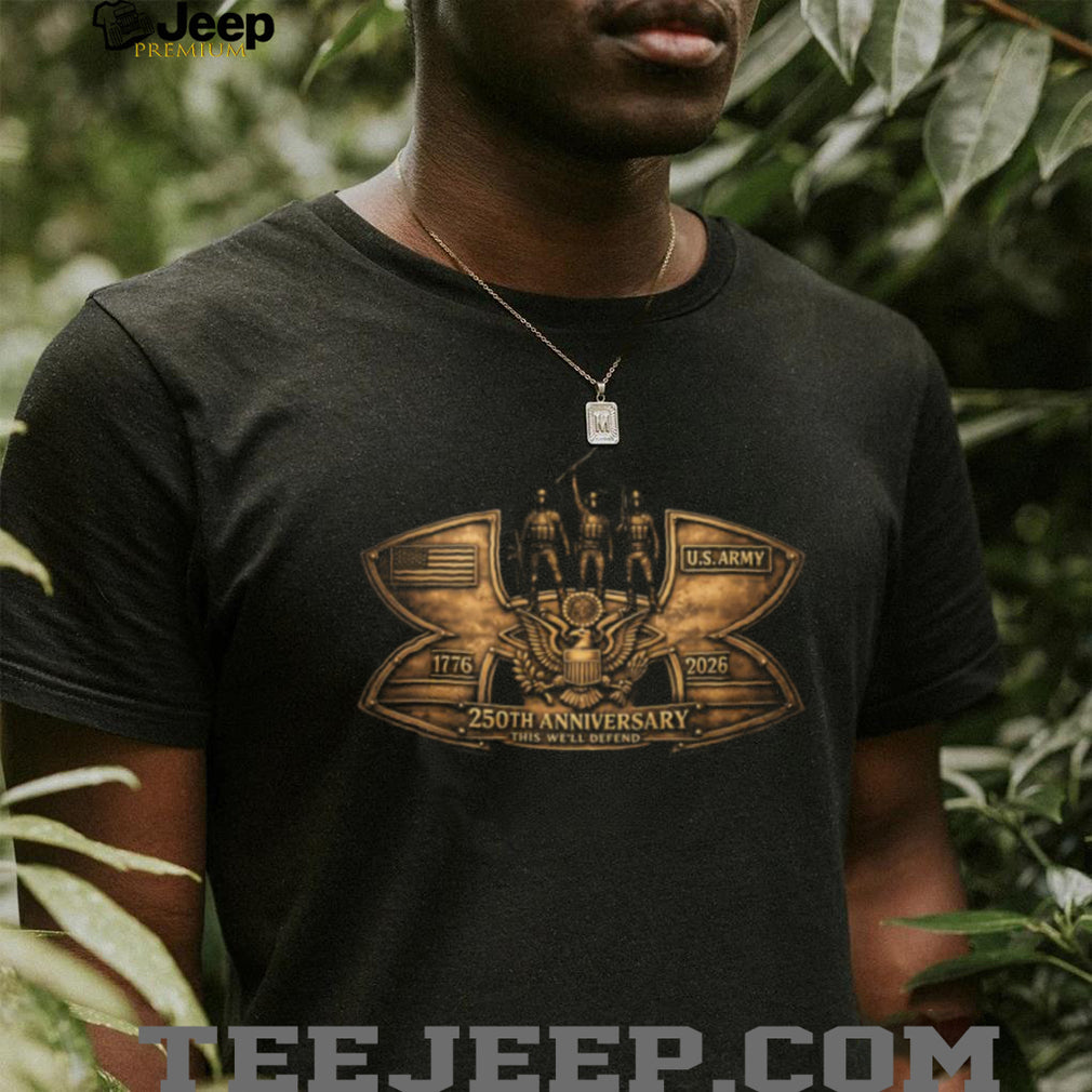 U.S. Army 250th Anniversary Commemorative Bronze T Shirt