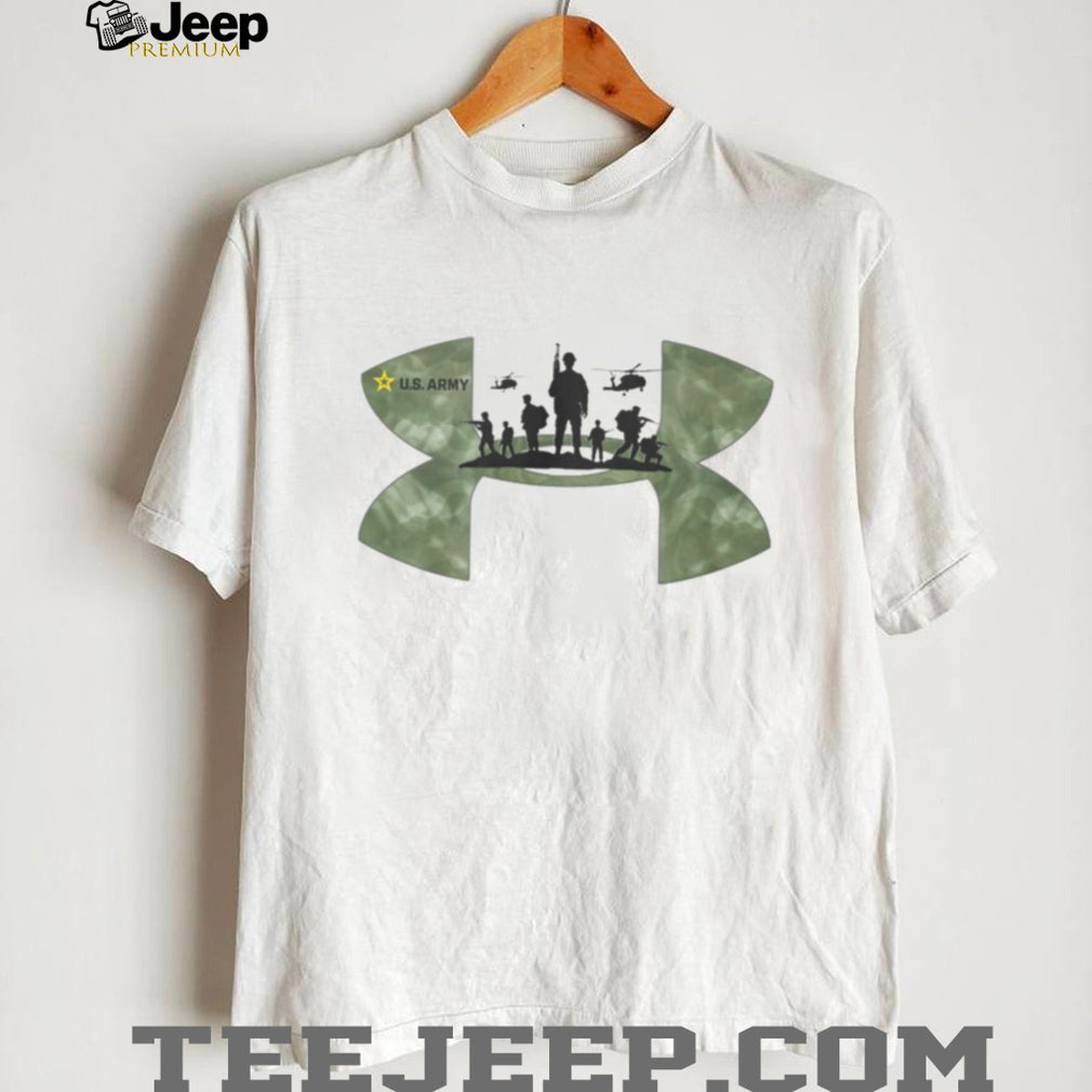 U.S. Army Military Squad & Black Hawk Helicopter Camo T Shirt
