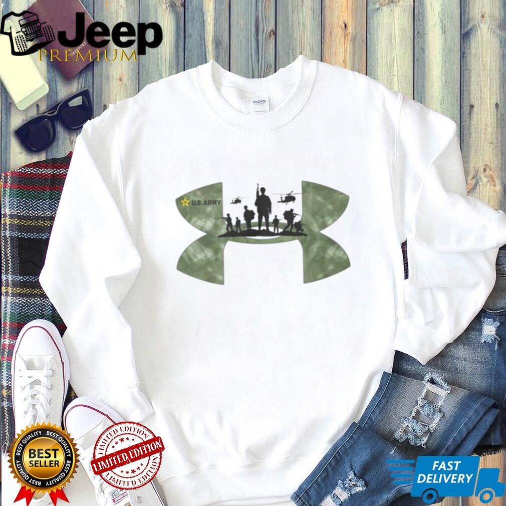 U.S. Army Military Squad & Black Hawk Helicopter Camo T Shirt