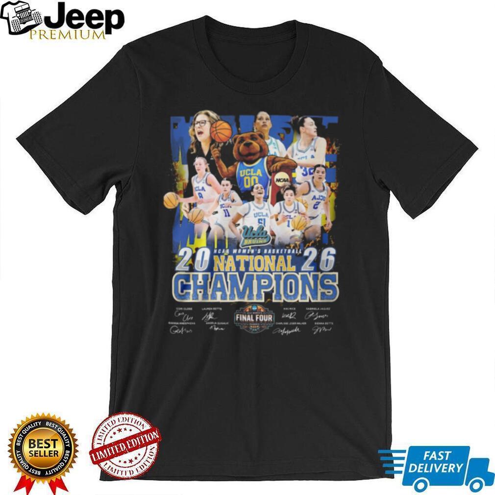 UCLA Bruins 2026 NCAA Women’s Basketball National Champions Players T Shirt