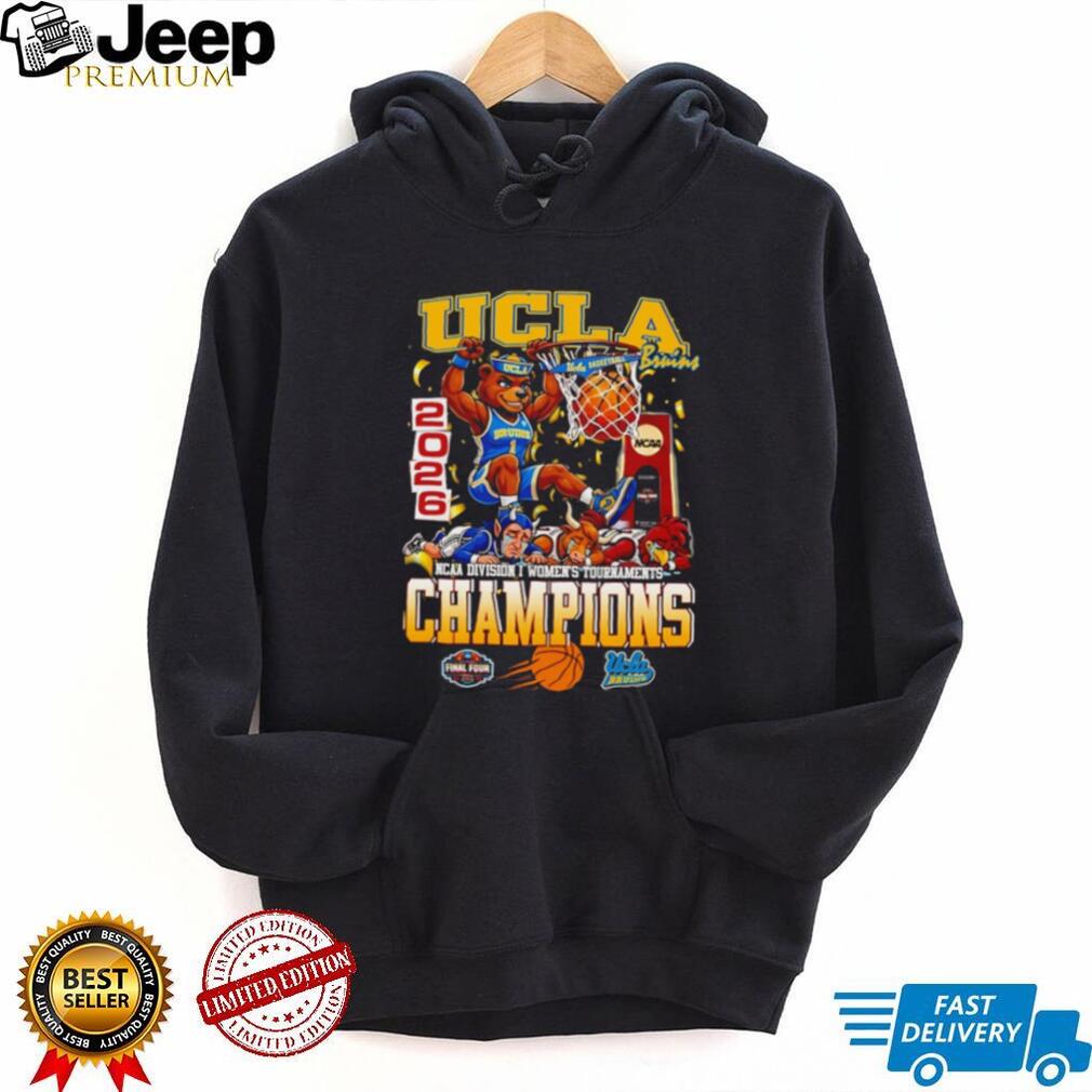 UCLA Bruins 2026 NCAA Women’s Tournament Champions Mascot Dunk Design T Shirt