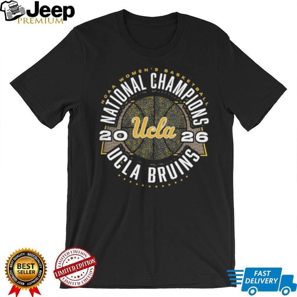 UCLA Bruins 2026 National Champions Circular Gold Basketball Vintage T Shirt