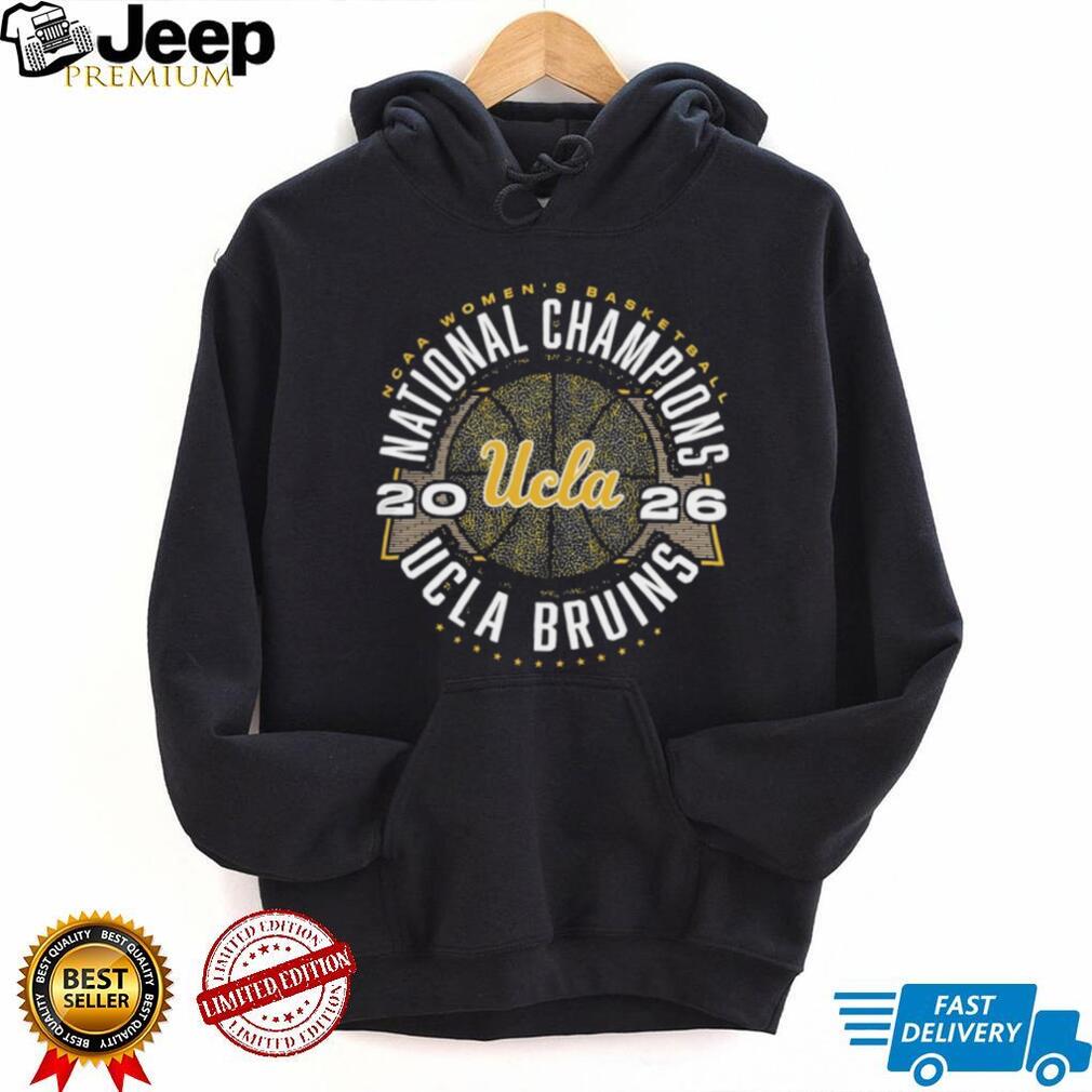 UCLA Bruins 2026 National Champions Circular Gold Basketball Vintage T Shirt