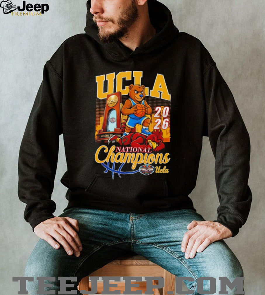 UCLA Bruins 2026 National Champions Mascot Trophy Phoenix Skyline T Shirt