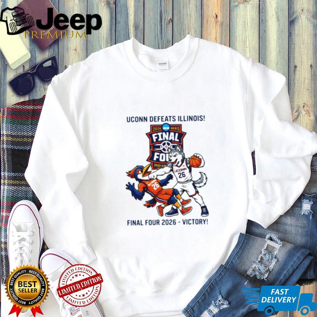 UConn Defeats Illinois 2026 Men’s Final Four Victory Graphic T Shirt