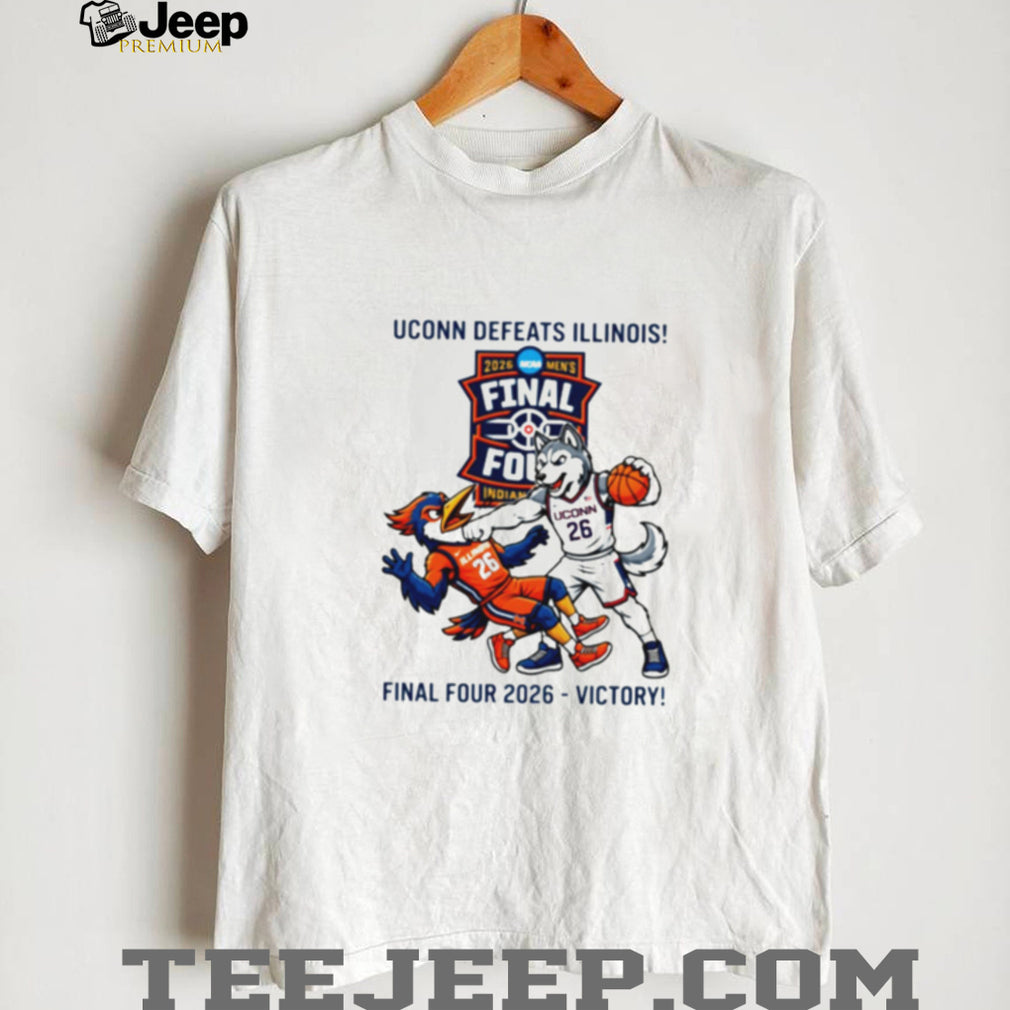 UConn Defeats Illinois 2026 Men’s Final Four Victory Graphic T Shirt