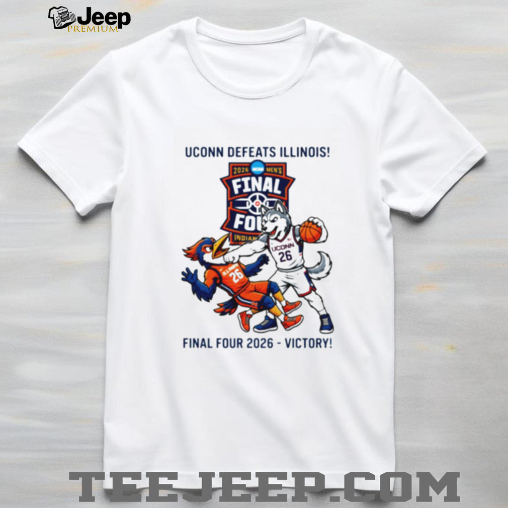 UConn Defeats Illinois 2026 Men’s Final Four Victory Graphic T Shirt