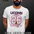 UConn Huskies 2026 East Regional Champions Signature Roster T Shirt