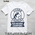 UConn Huskies 2026 National Champions Minimalist Profile White T Shirt