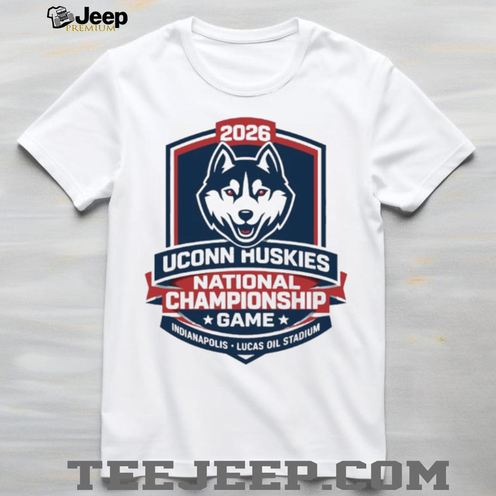 UConn Huskies 2026 National Championship Game Shield White T Shirt