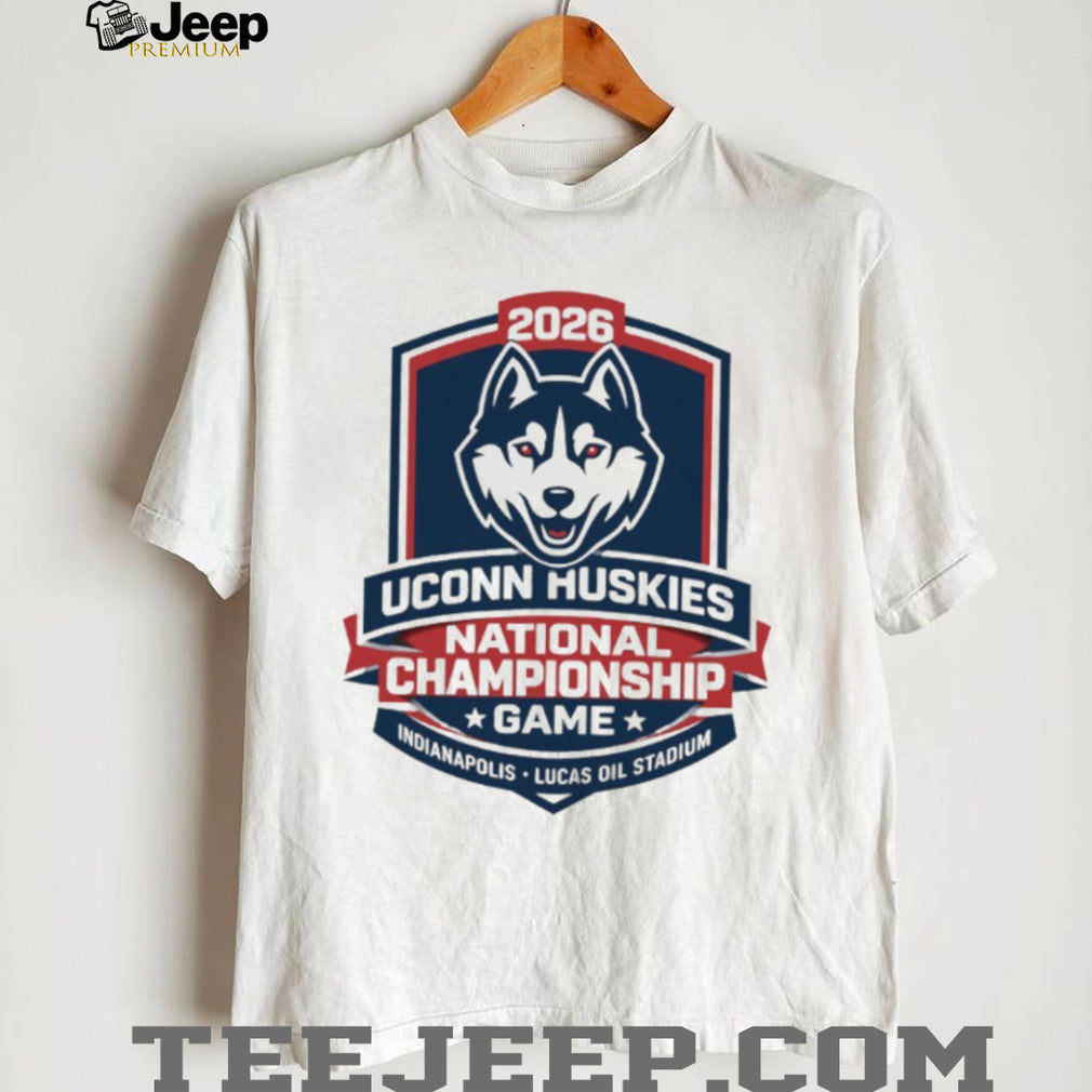 UConn Huskies 2026 National Championship Game Shield White T Shirt