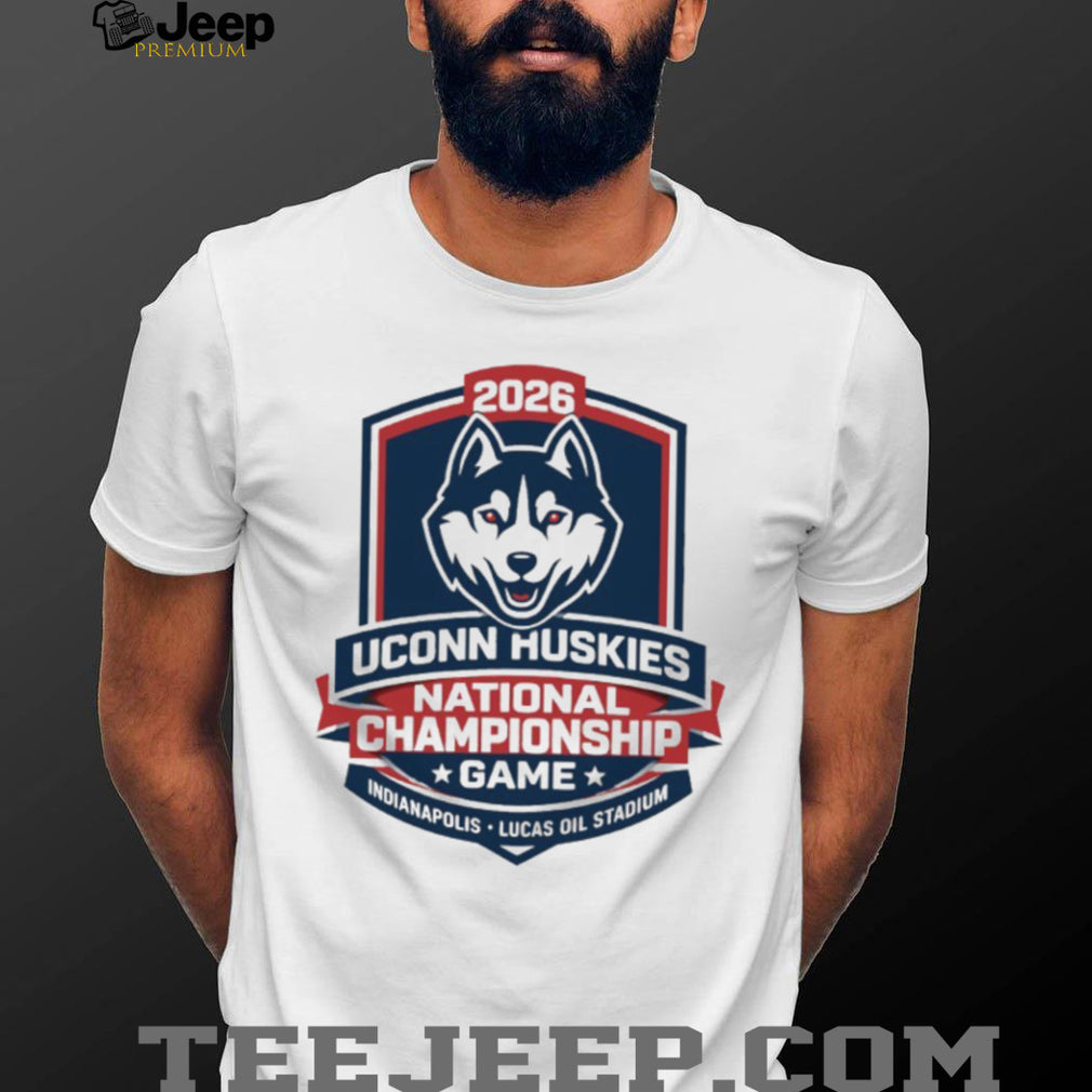 UConn Huskies 2026 National Championship Game Shield White T Shirt