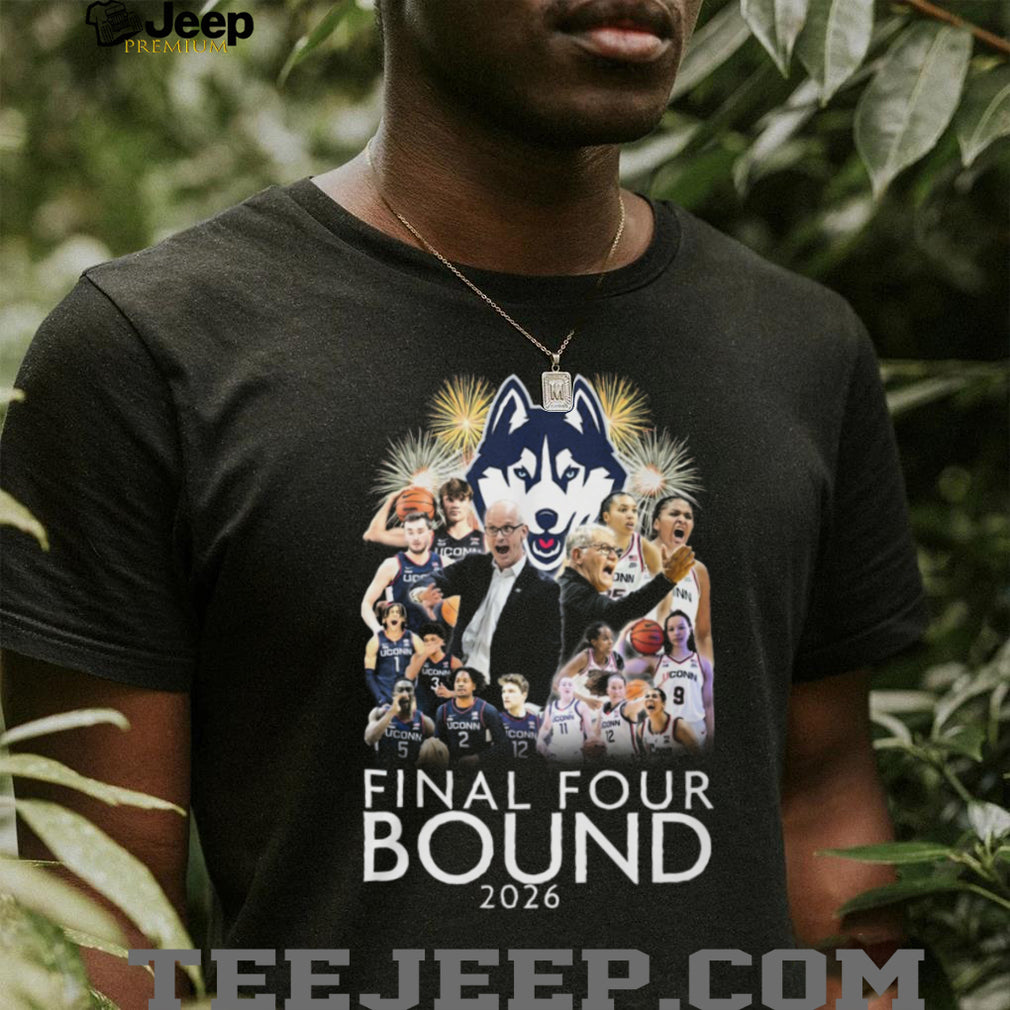 UConn Huskies Basketball 2026 Final Four Bound Team Collage T Shirt