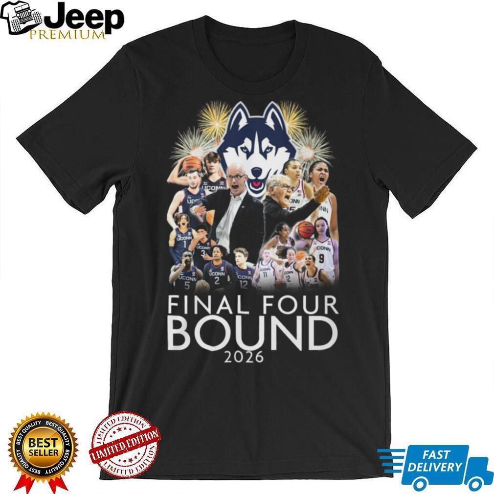 UConn Huskies Basketball 2026 Final Four Bound Team Collage T Shirt