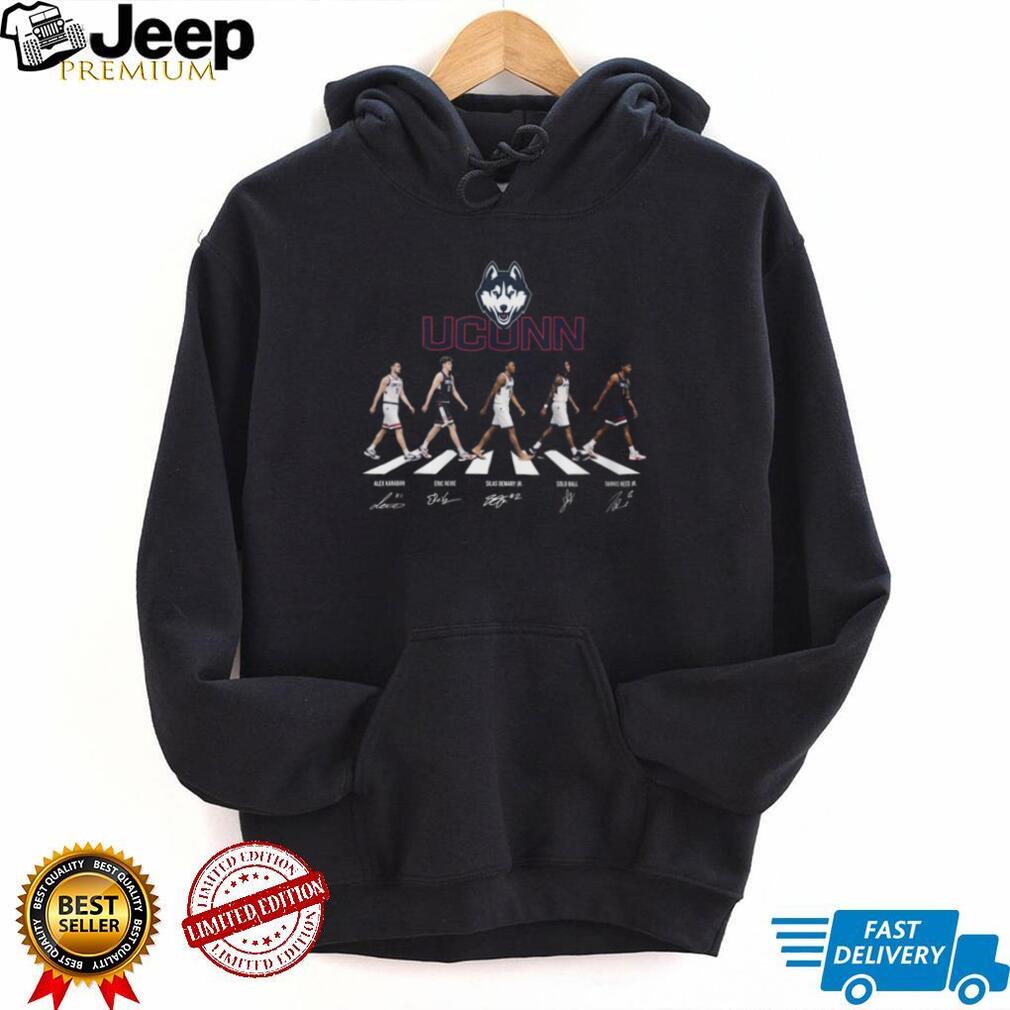 UConn Huskies Basketball Abbey Road Signature Walk T Shirt