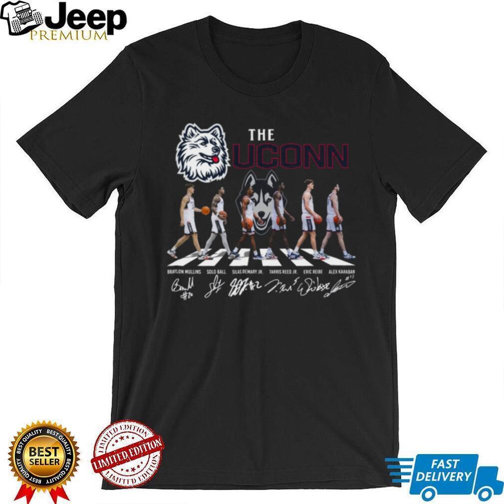 UConn Huskies Basketball Abbey Road Signatures T Shirt