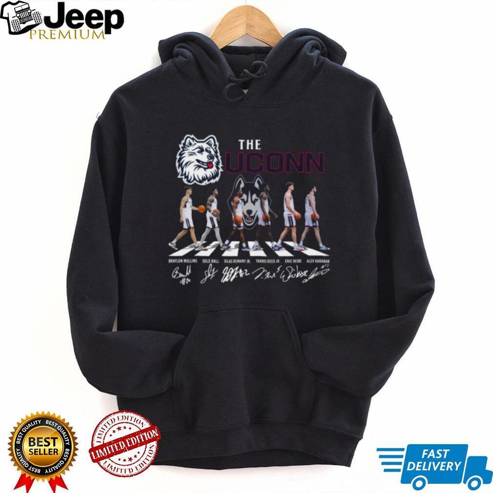 UConn Huskies Basketball Abbey Road Signatures T Shirt