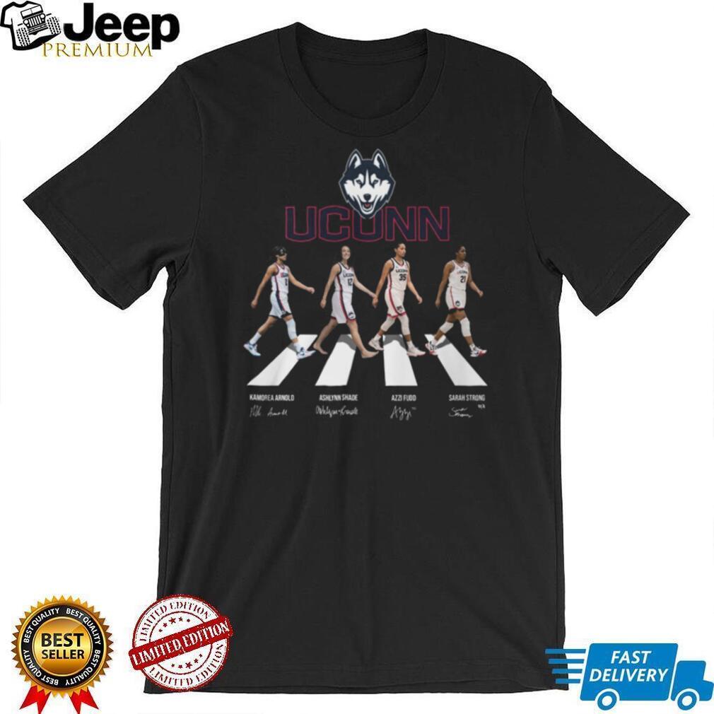 UConn Women’s Basketball Abbey Road Walk Signatures T Shirt