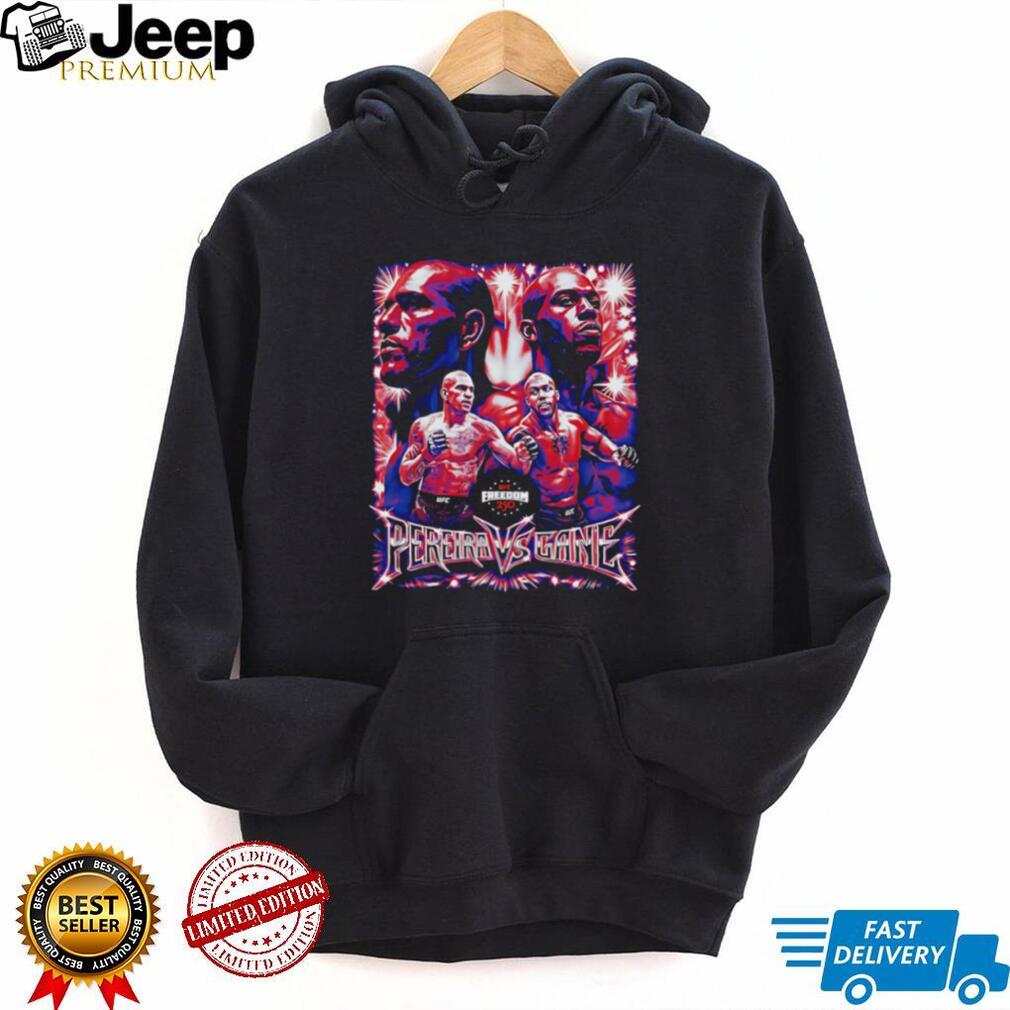 UFC Freedom 250 Alex Pereira vs Ciryl Gane MMA Matchup Graphic T Shirt