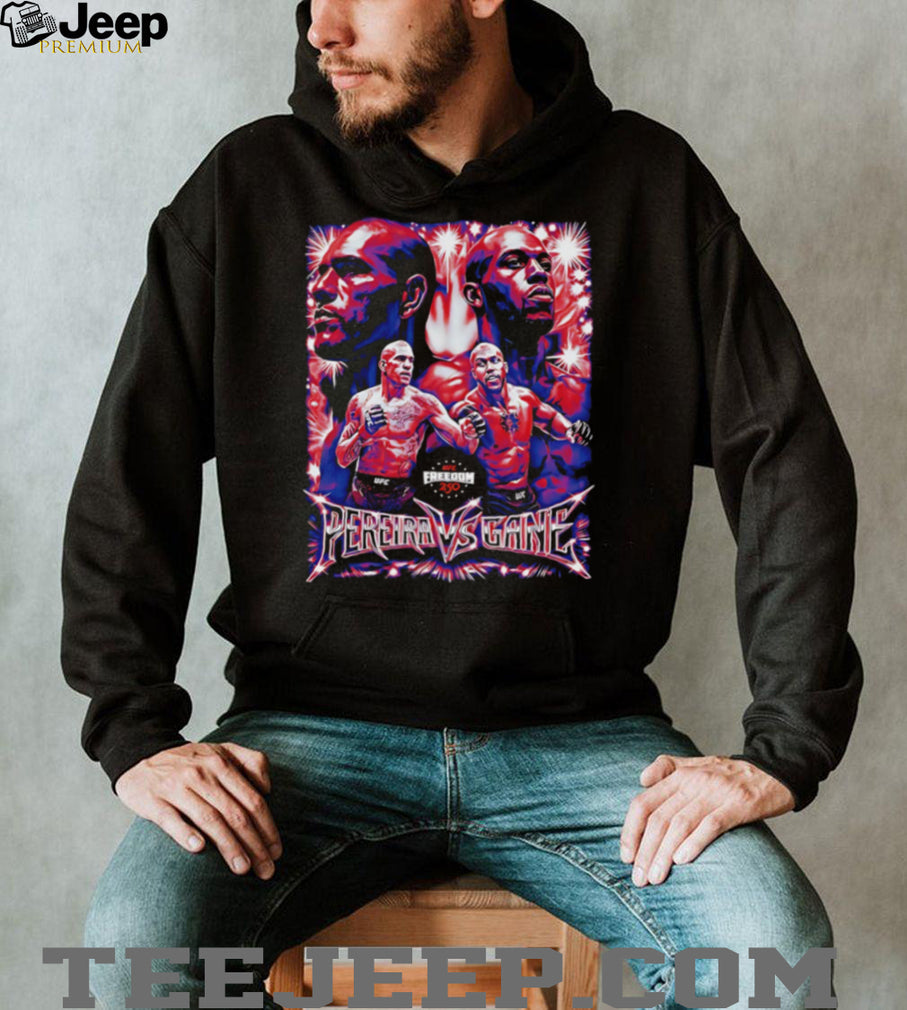 UFC Freedom 250 Alex Pereira vs Ciryl Gane MMA Matchup Graphic T Shirt