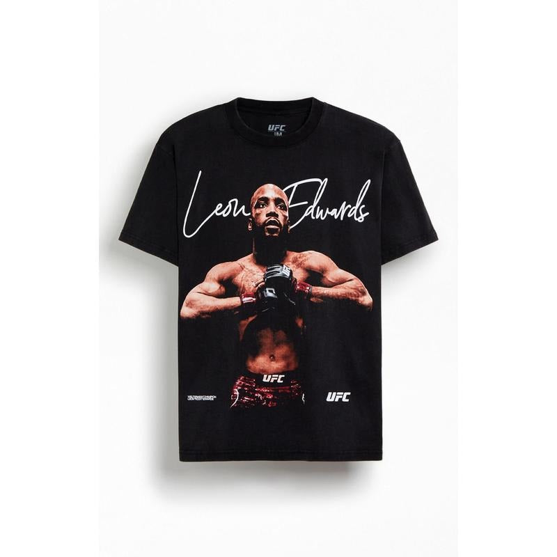 UFC Men's Leon Edwards Oversized T-Shirt - Multicolor Hoodie, Sweatshirt | WearSparks.com