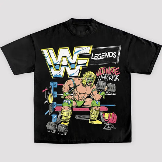 ULTIMATE WARRIOR TEE, Wrestling Tee, WWE Tee, Wrestling Gift, Sports Shirt, Workout T-shirt, Gift for Him Gift For Her Hoodie Sweatshirt Streetwear