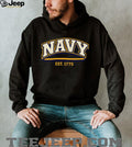 US Navy Established 1775 Vintage Varsity Style Military T Shirt
