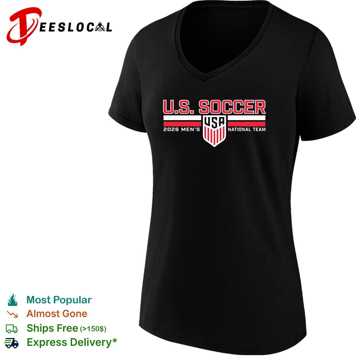 US Soccer 2026 men’s national team USA shield shirt