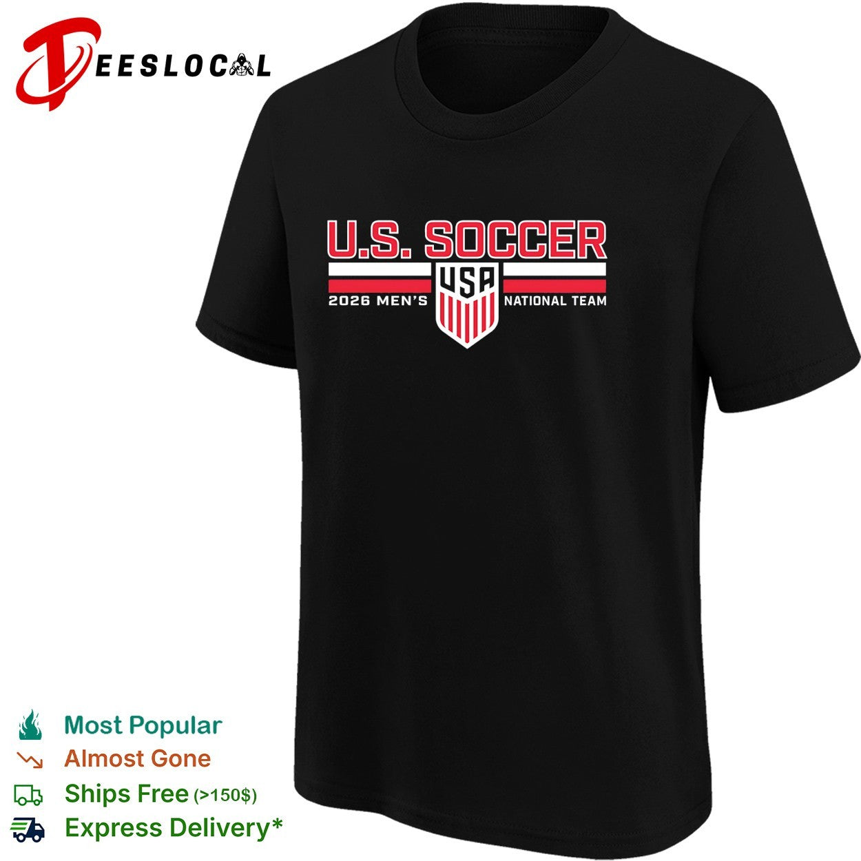 US Soccer 2026 men’s national team USA shield shirt