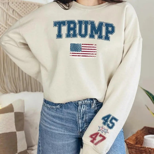US Trump 45 47 TShirt Sweatshirt Hoodie, Trump 47 Sweatshirt, Menswear Womenswear Top | WearSparks.com