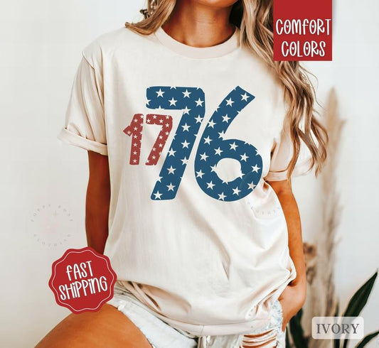 USA 1776 Shirt Comfort Colors, America Shirt for July 4th, Memorial Day Shirt, USA Shirt, Election Shirt, Patriotic Shirt, 1776 Tshirt