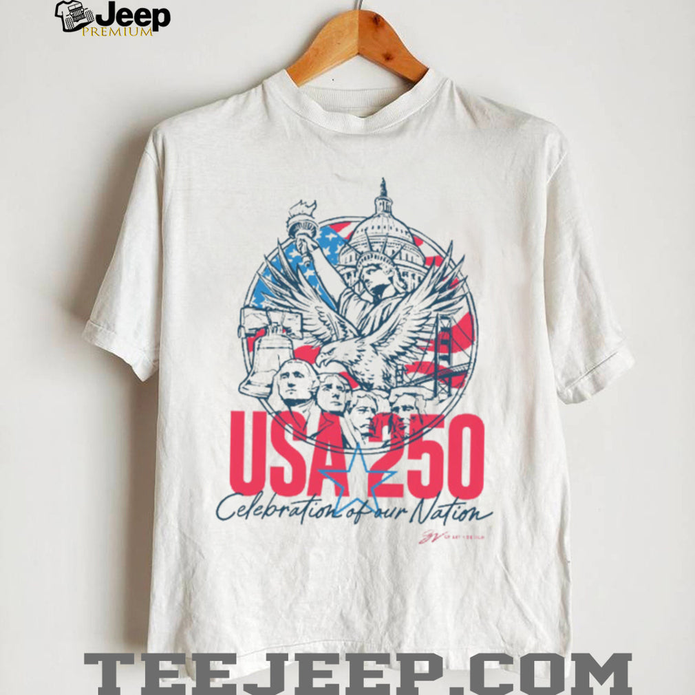 USA 250th Anniversary American Landmark Patriotic Shirt