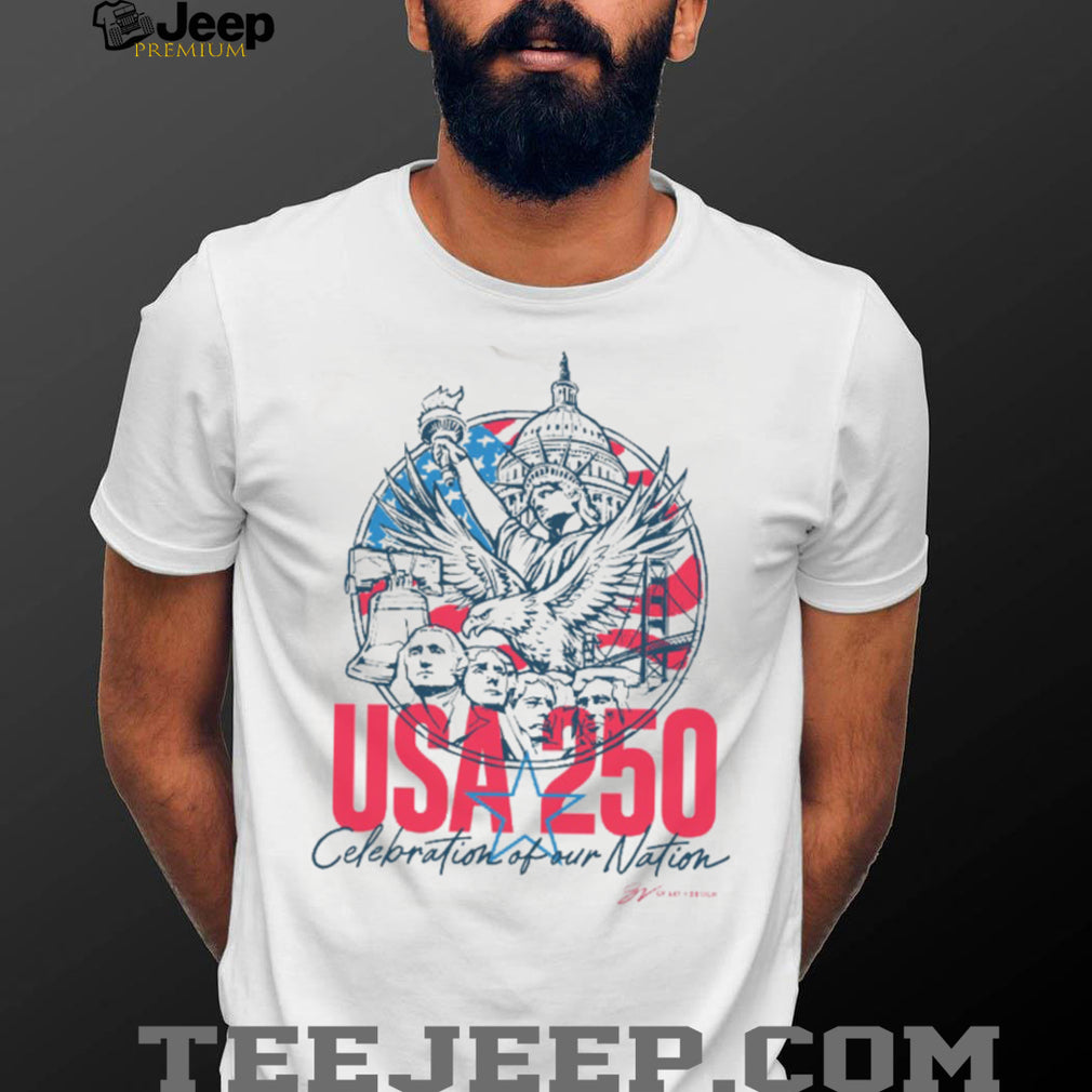 USA 250th Anniversary American Landmark Patriotic Shirt