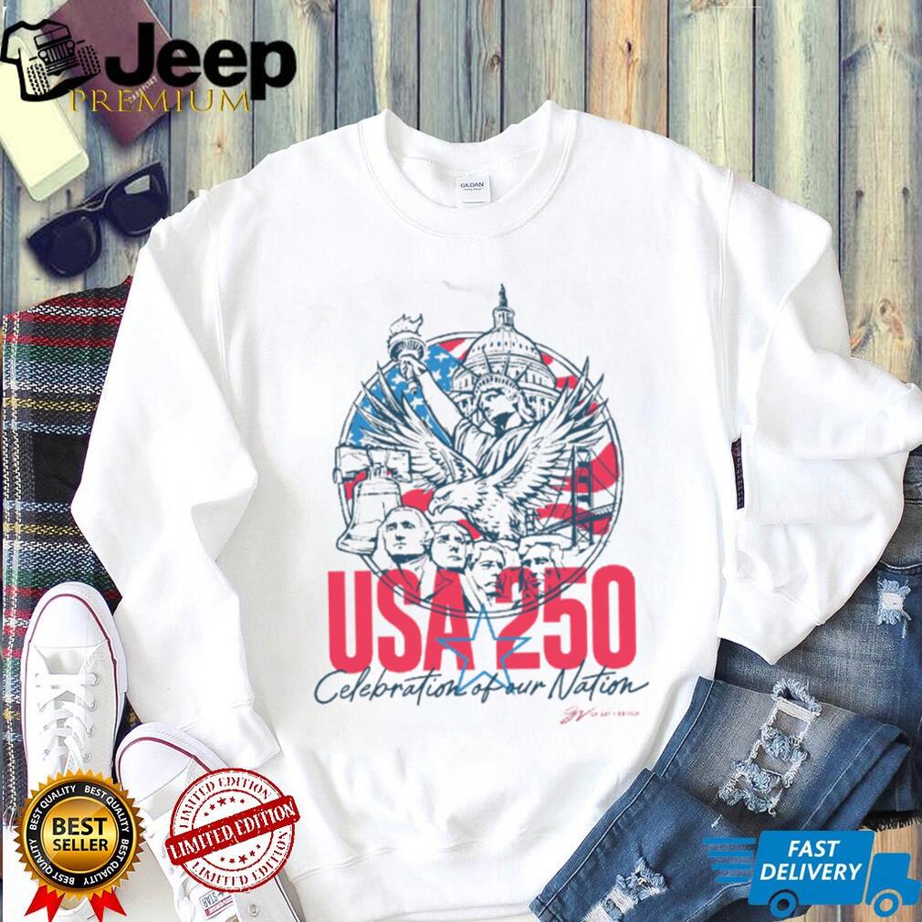 USA 250th Anniversary American Landmark Patriotic Shirt