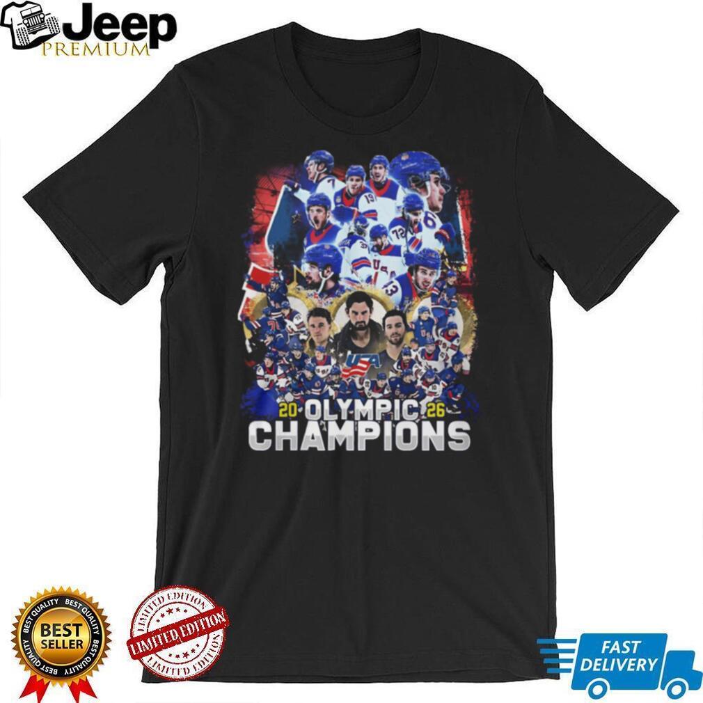 USA Hockey 2026 Olympic Champions Men’s Team Roster T Shirt