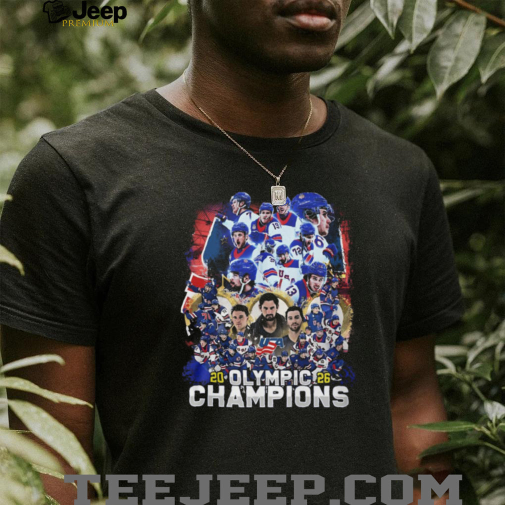 USA Hockey 2026 Olympic Champions Men’s Team Roster T Shirt