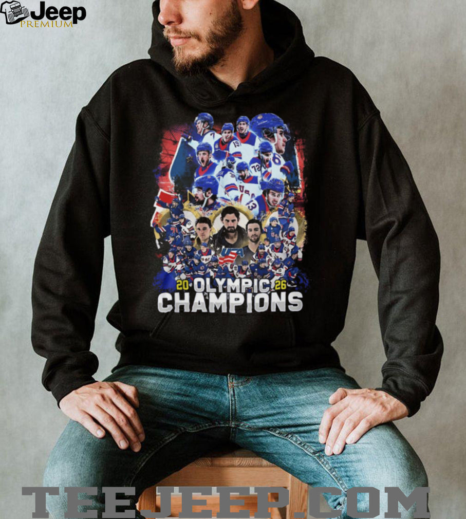 USA Hockey 2026 Olympic Champions Men’s Team Roster T Shirt