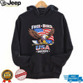 USA Hockey Free Bird American Eagle Patriotic Ice Hockey Graphic T Shirt
