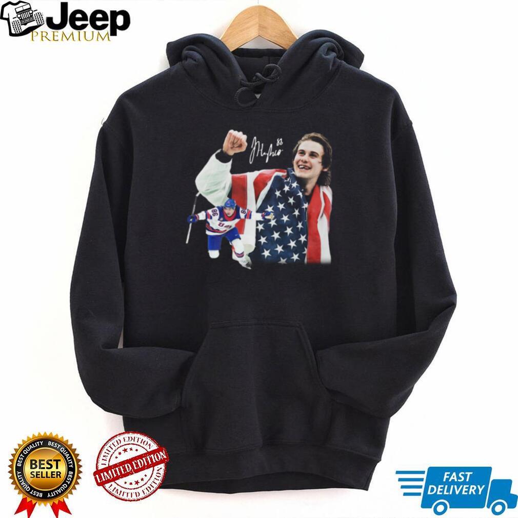 USA Hockey National Team Star Player Celebration Signature Graphic T Shirt