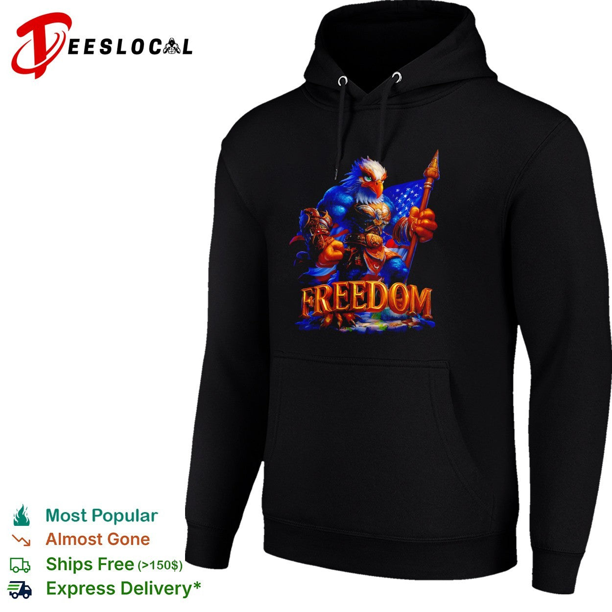 USA freedom bald eagle shirt